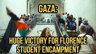 Gaza: Major victory for Florence student encampment in Italy