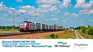 [ ERS Railways ] ES64F4-206 710016/7 Krefeld Linn - Warszawa Praga | Klewków 22/06/2016