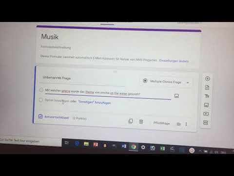 Video: Wie erstelle ich einen Multiple-Choice-Test in Google-Formularen?