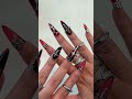 Vampy nails ✝️🖤⛓️ now available on my site as “Vampiresque” #pressonails #gothicnails #chromenails