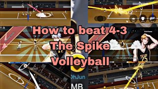 The spike volleyball gameplay 4-3 how to beat Nishikawa