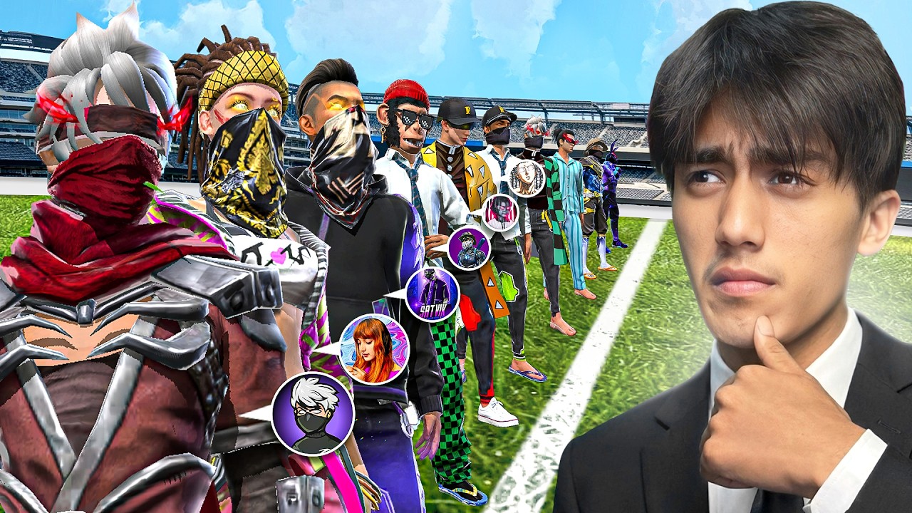 12 YouTubers in the Same Lobby for the First Time! 🤯 (25M+ Subs Overall)🔥