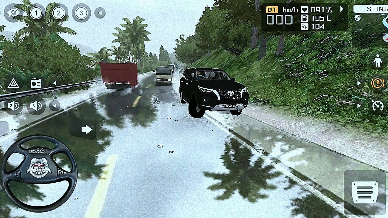 Mountain Fortuner 4 x 4 Driving In Bus Simulator Indonesia 💥 Fortuner Mode🔥