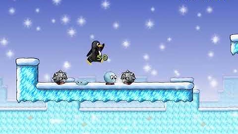 SuperTux 0.1.3 Snowy Day reverse