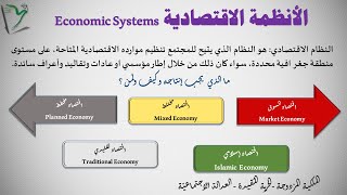 ُEcon-19| الأنظمة الإقتصادية | اقتصاد السوق - الإقتصاد المخطط - الإقتصاد المختلط |ECONOMIC SYSTEMS