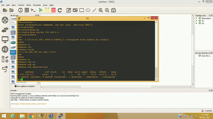 Cisco Router As NTP Server & NTP Client