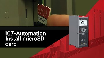 How to install the microSD card on the iC7-Automation