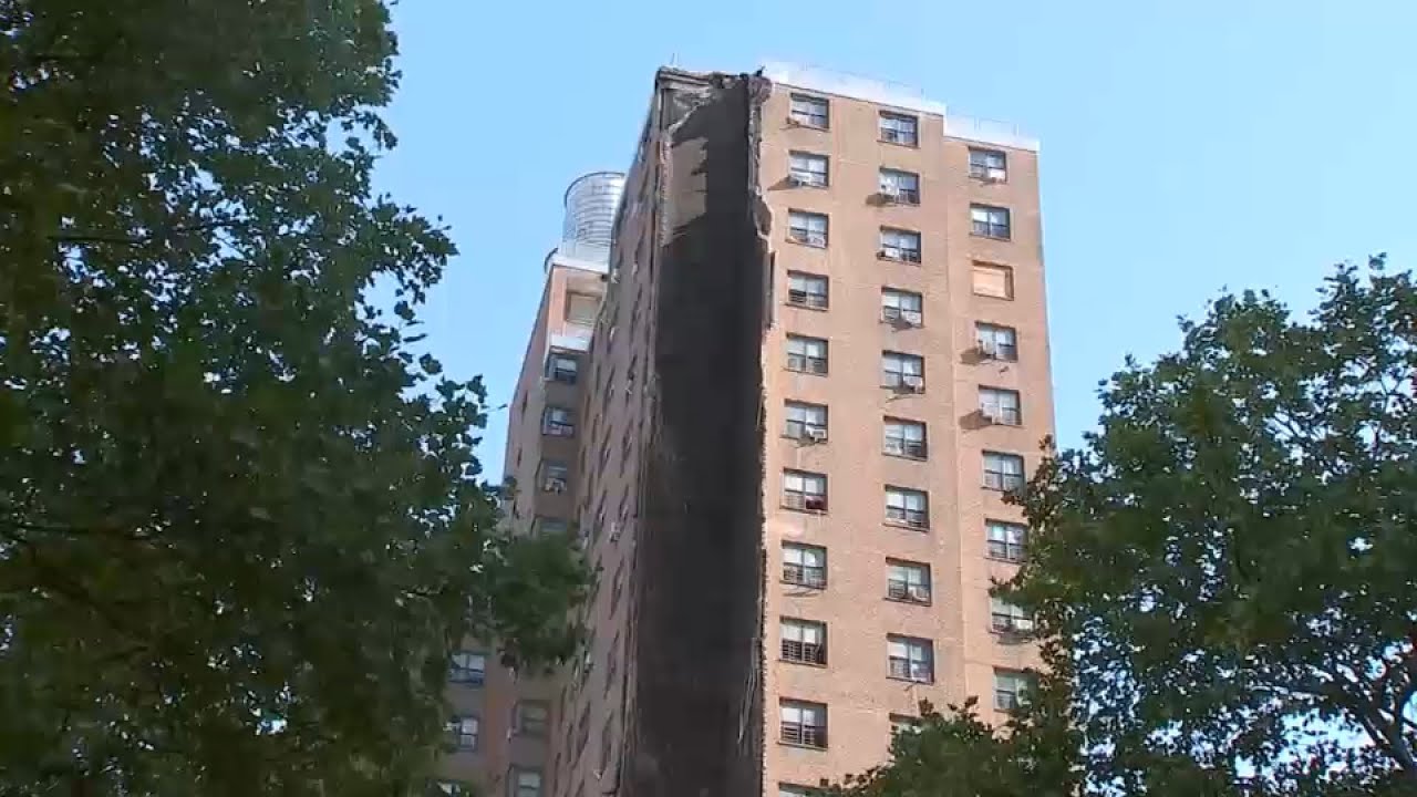 Explosion causes collapse at NYCHA apartment building - YouTube