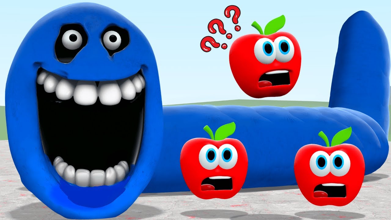 Голодная змея из Roblox преследовала всех испуганных яблок в Garry's Mod