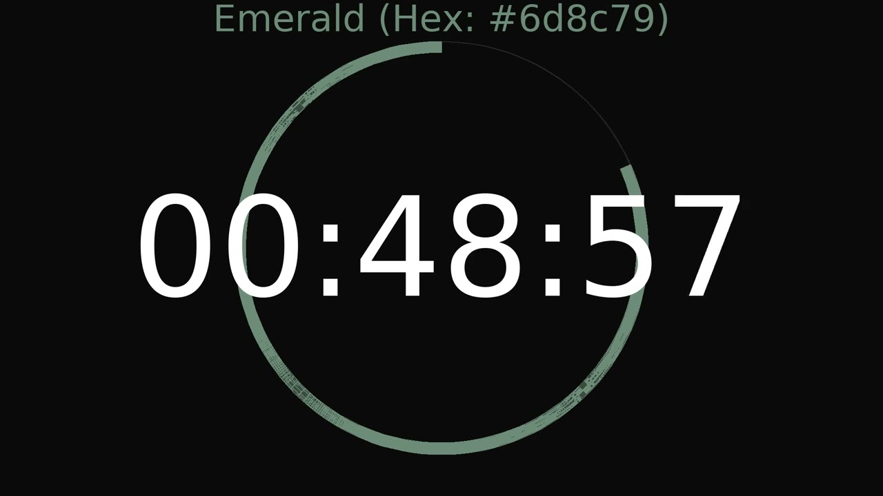 1 Hour Timer | Emerald Colour