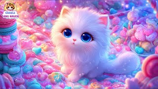 موسیقی خواب ۳ دقیقه‌ای پیانو برای نوزادان 🐱 | بچه گربه ناز، بچه‌ها را برای خواب عمیق و آرام آرام می screenshot 3