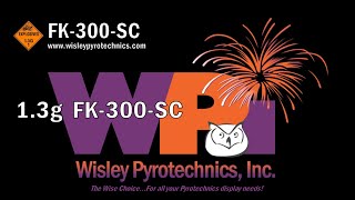 Wisley Pyrotechnics Inc. FK-300-SC, Flower King firework, 300 shot specialty cake