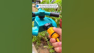 Vòi tưới cây xoay 360 độ có đế TH Garden - Vòi phun nước tưới cây tự động xoay 360 độ