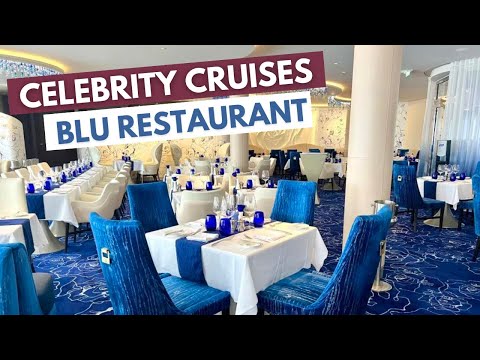 Aqua Class Blu Restaurant On Celebrity Cruises. Celebrity Cruises Dining Review.