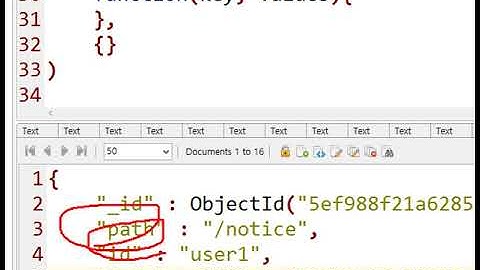 Webjjang MongoDB 05-03 map reduce 함수 부서별 월급의 합계와 평균_간단히(웹짱과 함께하는 몽고디비)