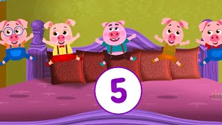 Five Little Piggies | Nursery Rhyme Kids Songs | Kindergarten Songs for Babies