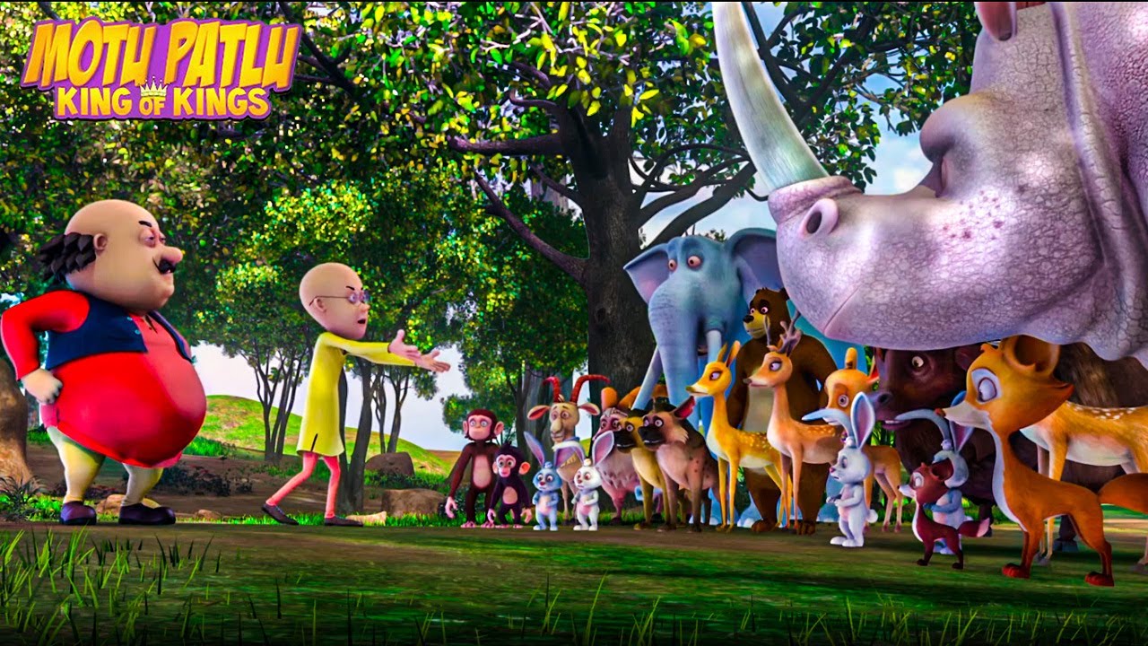 Motu Patlu: King of Kings | जब Motu Patlu का सामना हुआ जंगल के जानवरों से | Movie Scene