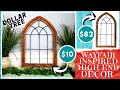 DOLLAR TREE DIY Cathedral Window | High End Look For Less | Wayfair Inspired | Wood Bead & Iron Look