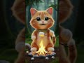 Fluffy Camper Cat Loves Marshmallows 😻🔥#CuteCatShorts  #CatLovers #CozyVibes #cuteanimals  #catlife