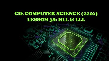 CIE Computer Science(2210)- Lesson 38 High & Low Level Languages