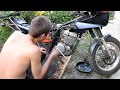 [Old Biker VRN] Снятие двигателя с Honda CBX 125F. Видео 1.