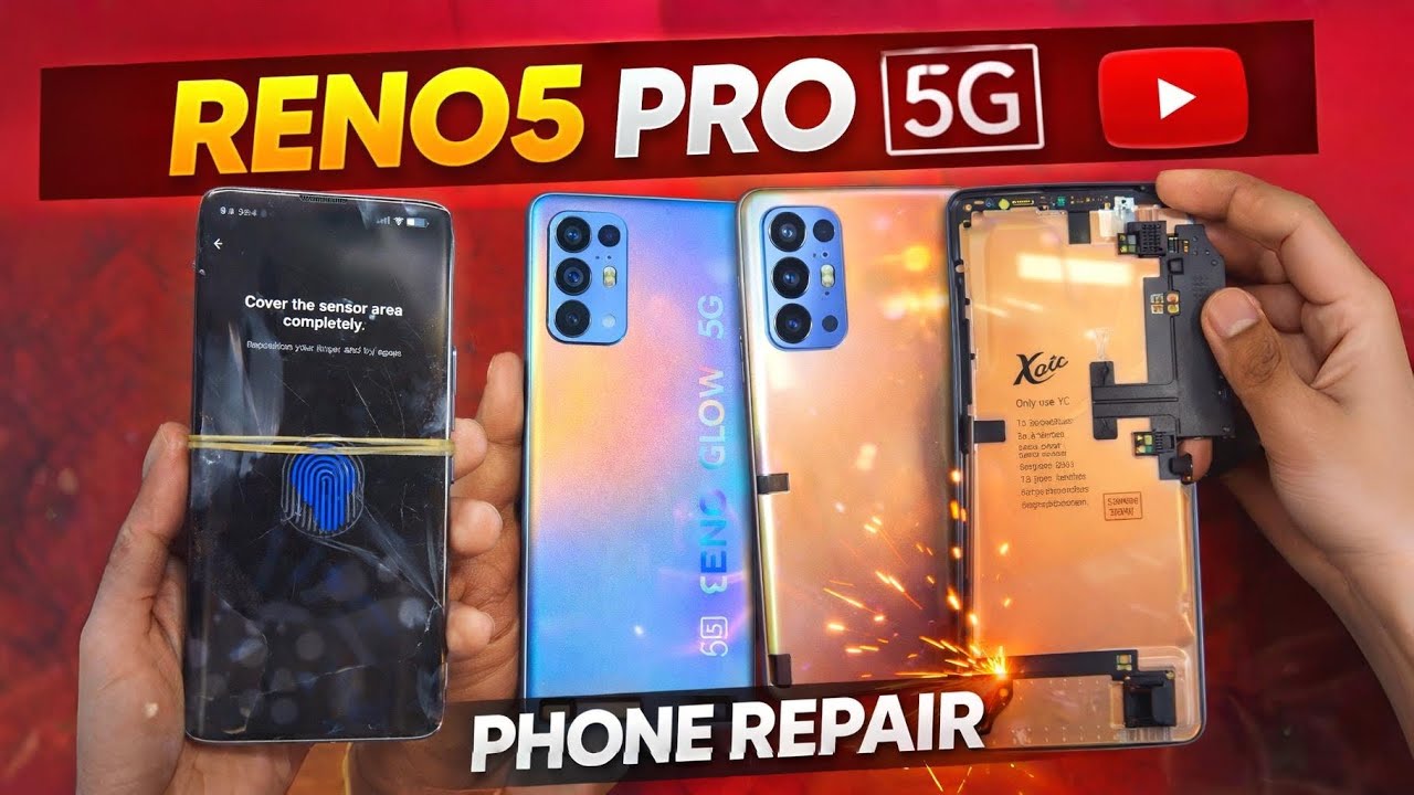 Oppo Reno 5 Pro 5G Curve Display Change 😱 | Fingerprint Working 100% | Full Repair Video