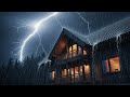 Insomnia Relief 🌧️ Heavy Rain &amp; Gentle Thunder for Deep Sleep