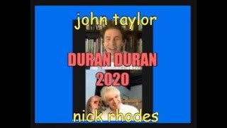 DURAN DURANS JOHN TAYLOR AND NICK RHODES INSTA LIVE