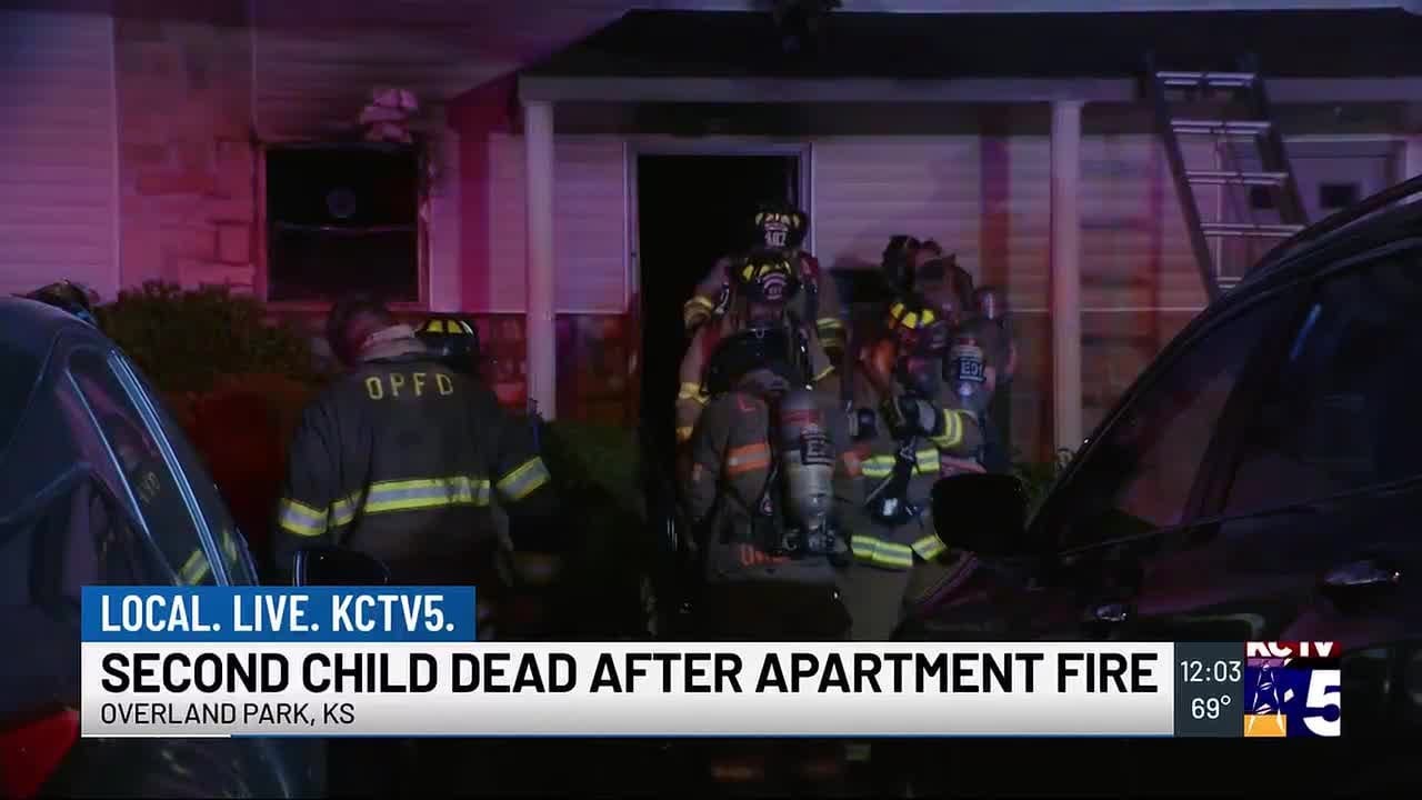 Second child dies following Overland Park apartment fire - YouTube