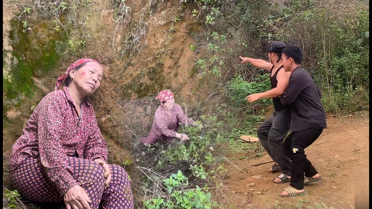 Single mother fell into a deep pit in the forest while fleeing from ...
