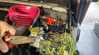 Reducing the Wire cluster on ARB air compressor with single switch on Jeep Gladiator or Wrangler