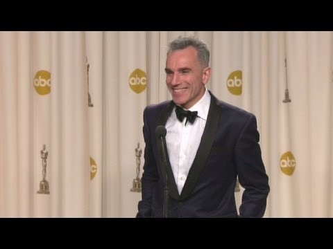 Raw: Daniel Day-Lewis talks about winning 3rd Oscar