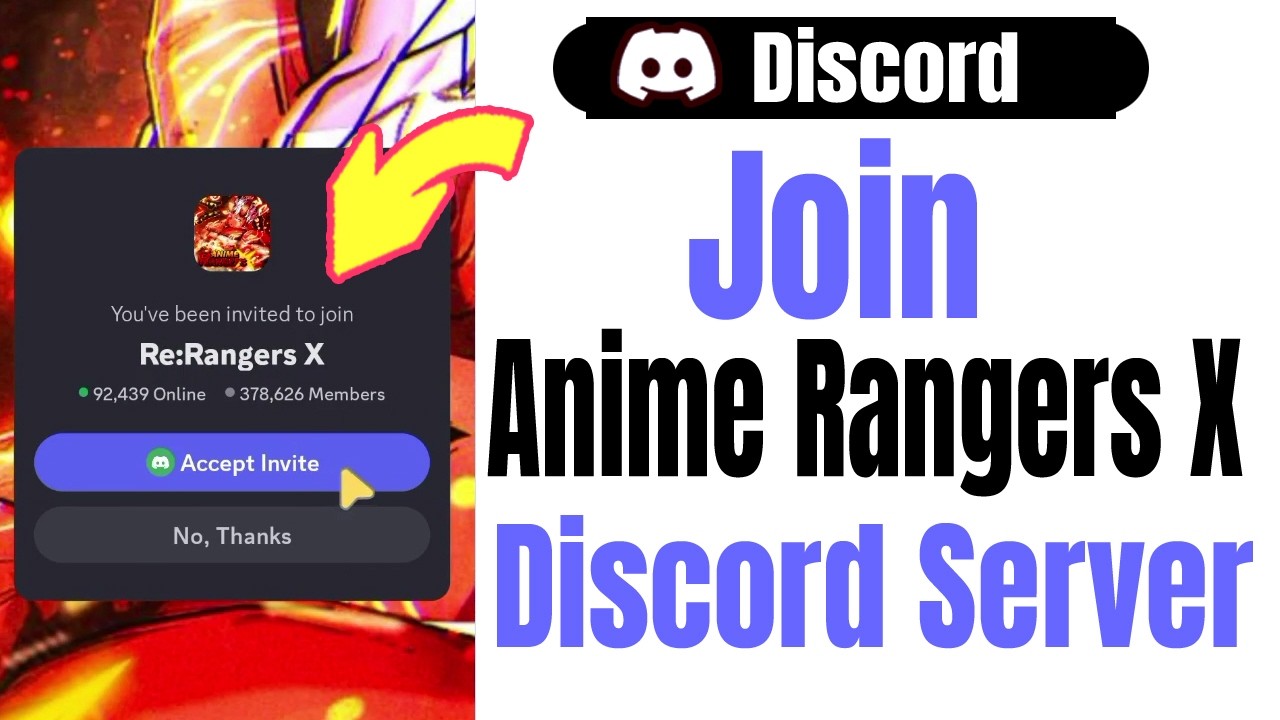 How To Join Anime Rangers X Discord Server On Mobile - YouTube