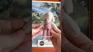 making the cutest little Easter bunny — sewing process