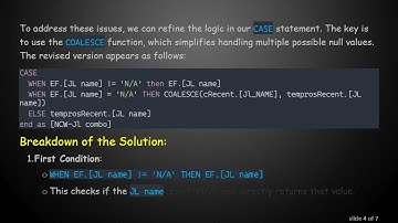 Mastering SQL: Using CASE to Replace Nulls from Multiple Joins