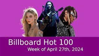Billboard Hot 100 | Wekk of April 27th, 2024