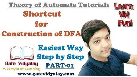 How to construct a DFA in Automata | Shortcut Easiest Way Step by Step | Part-01