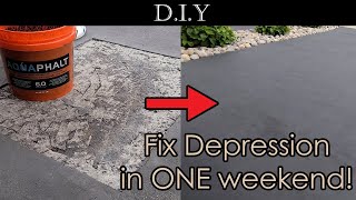 Aquaphalt 6.0 Review  How to fix asphalt driveway depression and pothole like a Pro?