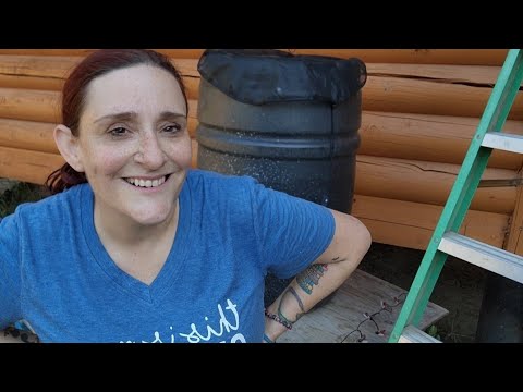 Adding rain catchment for watering garden. - YouTube