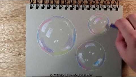 How to draw realistic bubbles demo