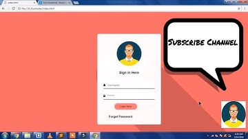Simple Login Form in Html and Css in Hindi/English