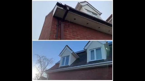 Before and after fascia installation
