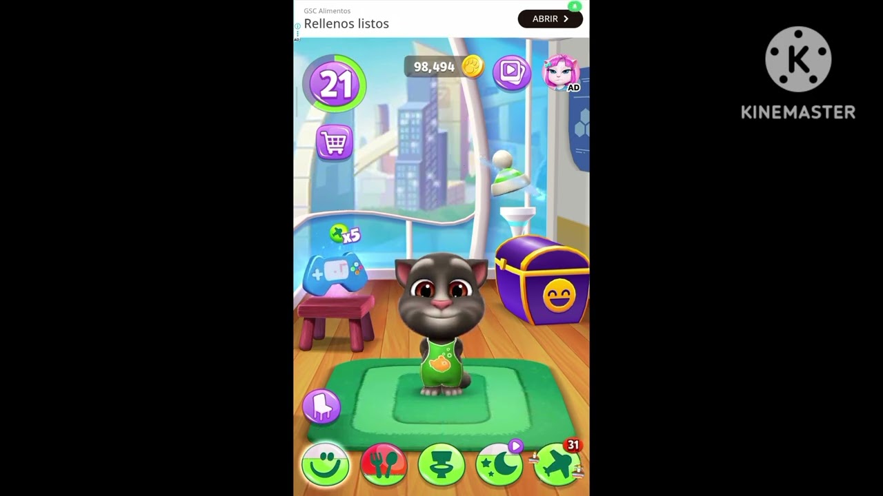 My Talking Tom 2 Glitch creepy eyes 