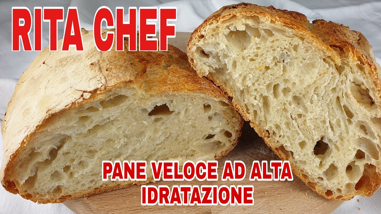 PANE VELOCE AD ALTA IDRATAZIONERITA CHEF  Croccante ed alveolato