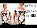 Kimono Tee nähen / T-Shirt mit kostenlosem Schnittmuster / deutsche Anleitung