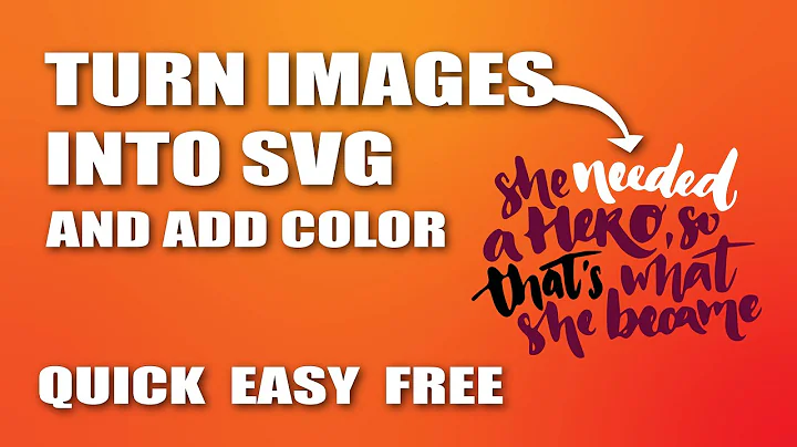 How to Convert Images to SVG and ADD COLOR EASY!