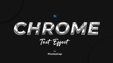 Chrome Text Effect in Photoshop | Photoshop Tutorial