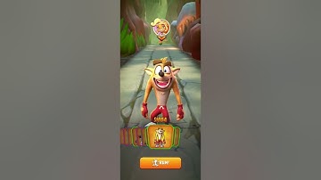 Crash Bandicoot: On the Run! Frosty Iron Crate Defeated! Jewel 160