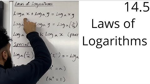 Edexcel AS Level Maths: 14.5 Laws of Logarithms