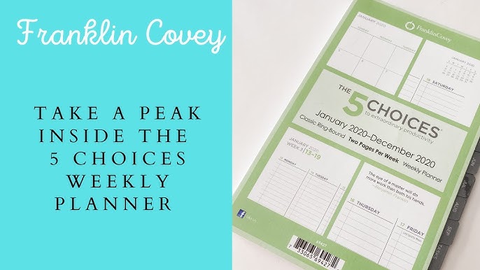 franklin-covey-5-choices-weekly-planner-flip-through-details-youtube for Free Printable Franklin Covey Planner Pages Franklin Covey 5 Choices Weekly Planner flip through details - YouTube for Free Printable Franklin Covey Planner Pages